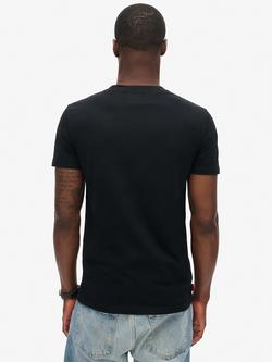 Superdry Essential Embroidered T-Shirt, Black - view 2, Black