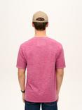 Superdry Over-Dyed Slub Marl T-Shirt, Shocking Pink