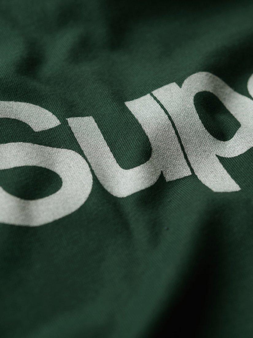 Product image 4 of 6, which shows Superdry Core Logo City Loose T-Shirt, Enamel Green, S
