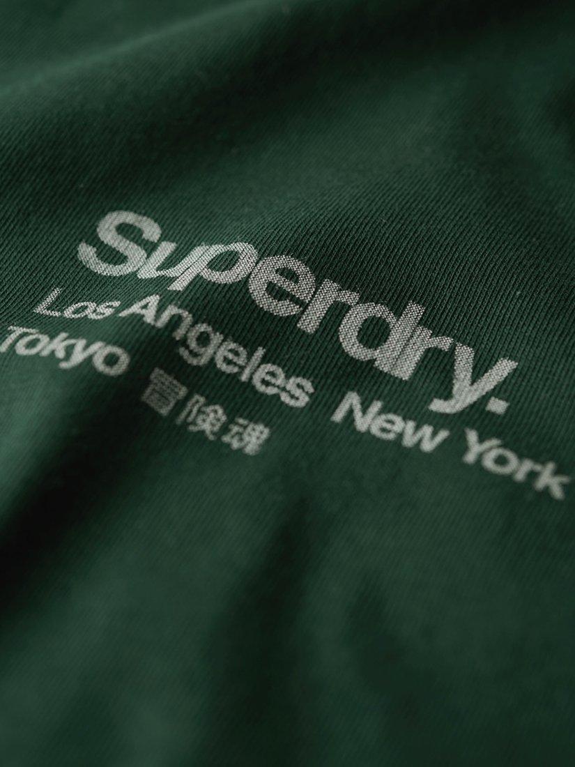 Product image 6 of 6, which shows Superdry Core Logo City Loose T-Shirt, Enamel Green, S