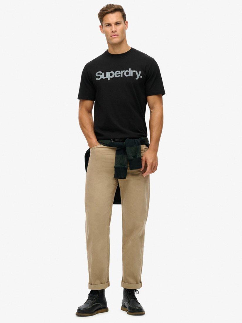 Product image 3 of 6, which shows Superdry Core Logo City Loose T-Shirt, Black, S