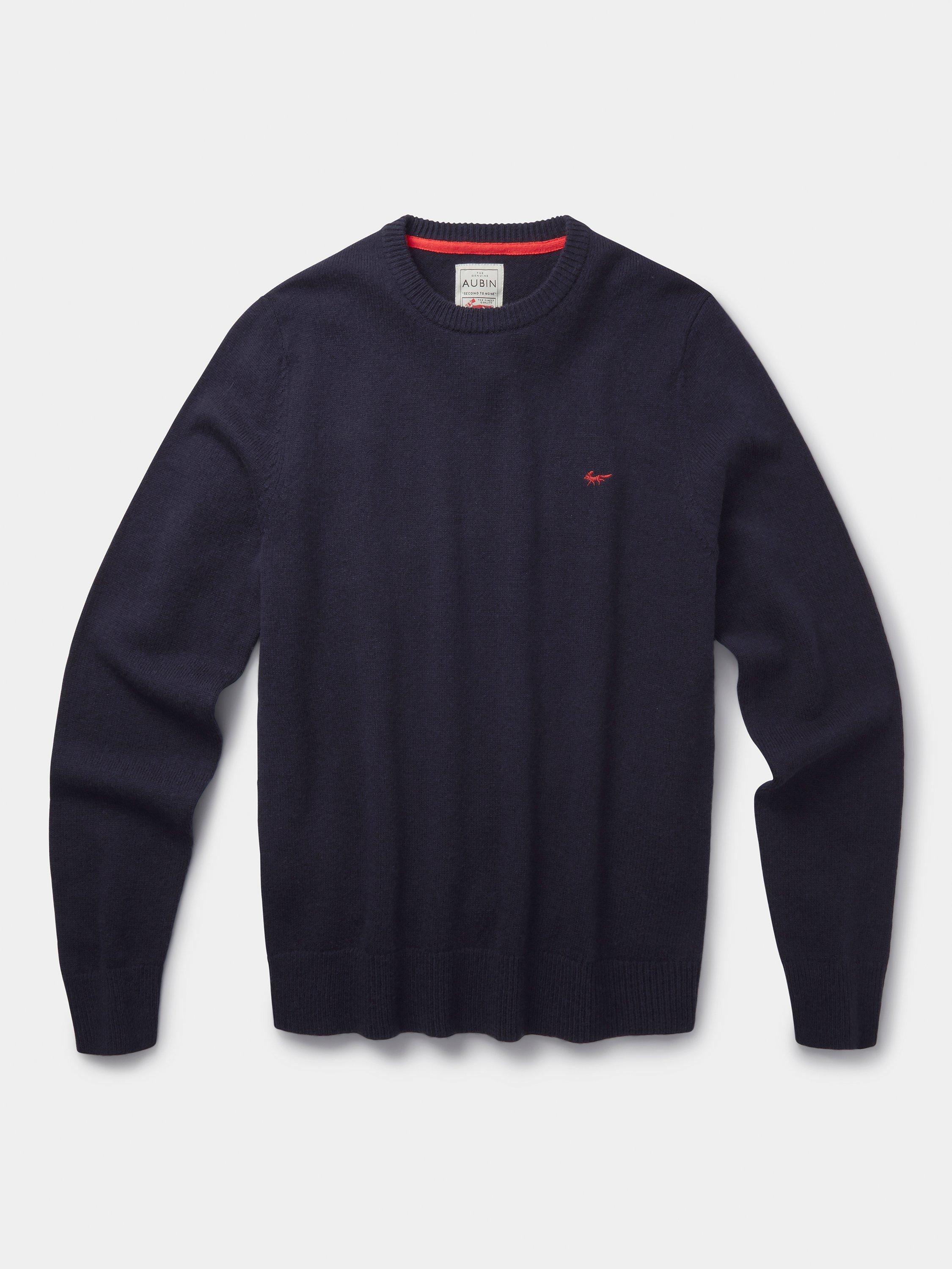 Product image 8 of 8, which shows Aubin Westbourne Merino Wool Jumper, Navy, L