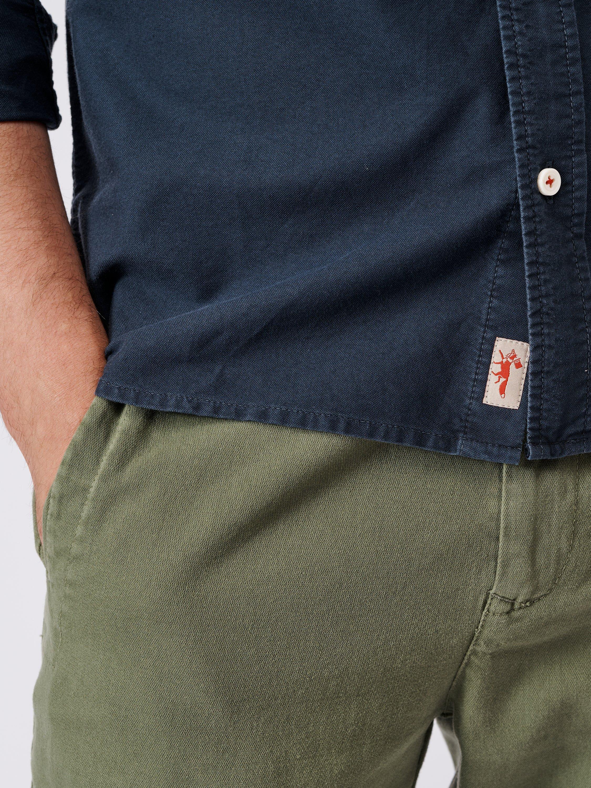 Product image 4 of 7, which shows Aubin Aldridge Oxford Cotton Button Down Shirt, Washed Navy, S