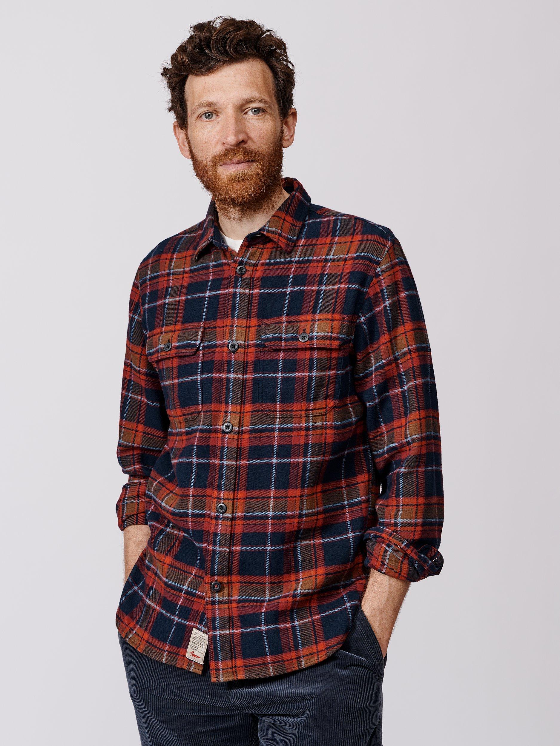 Aubin Crowle Cotton Flannel Shirt