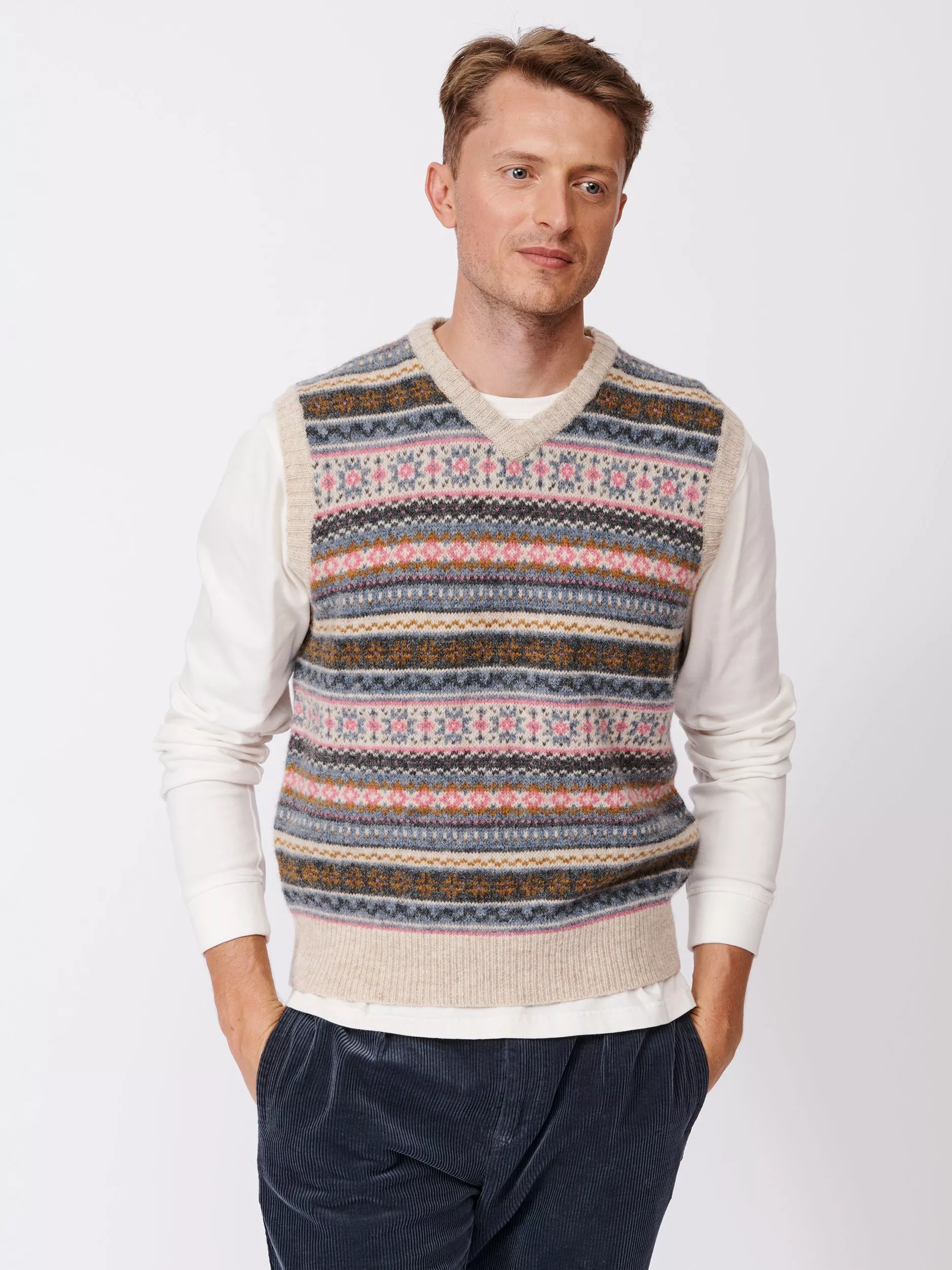 Mens slipover jumpers uk best sale