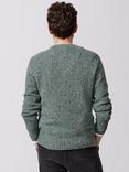 Aubin Ripley Crew Neck Wool Blend Jumper, Green Twist