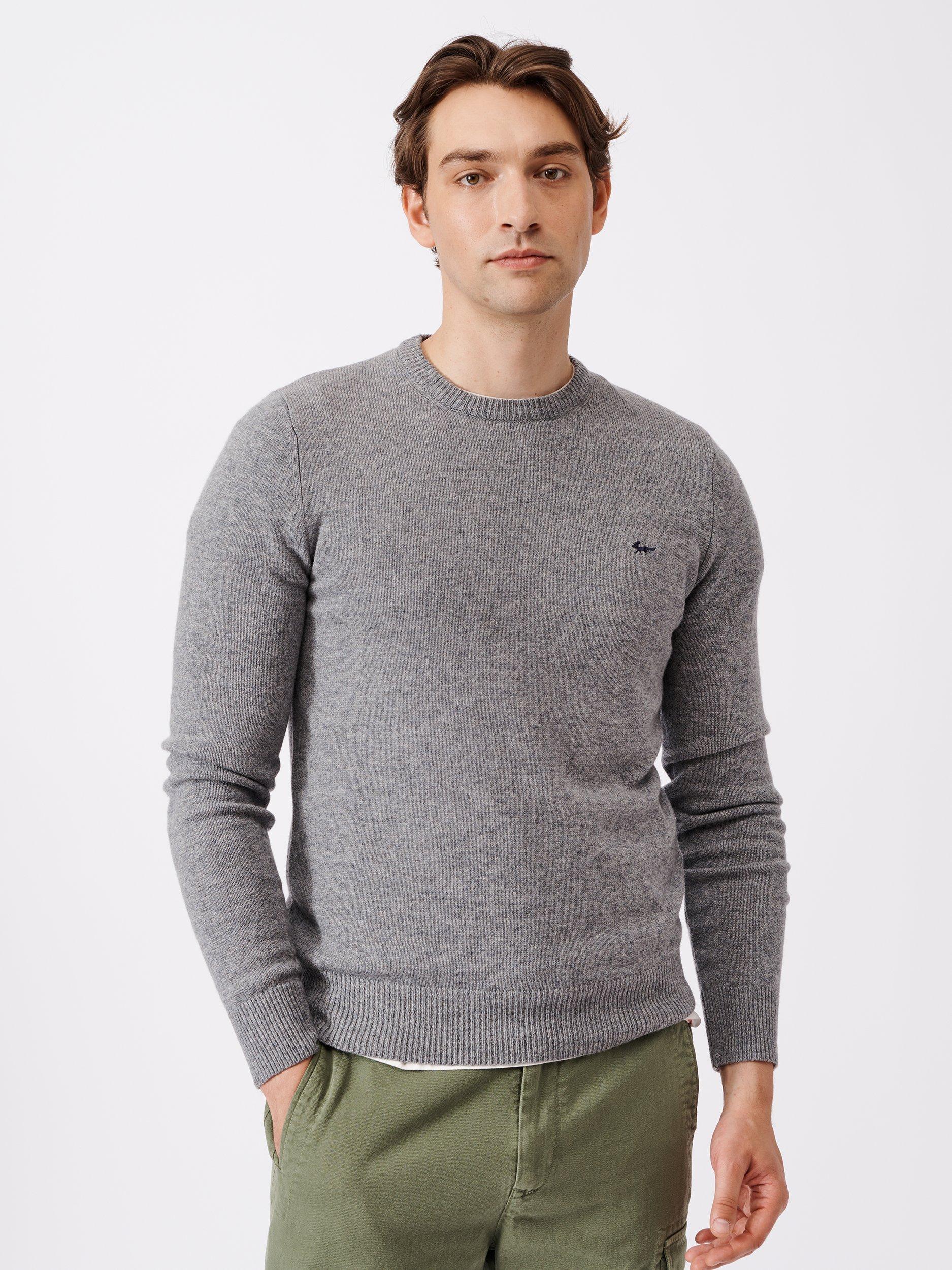 Aubin Westbourne Merino Wool Jumper, Grey Marl, S