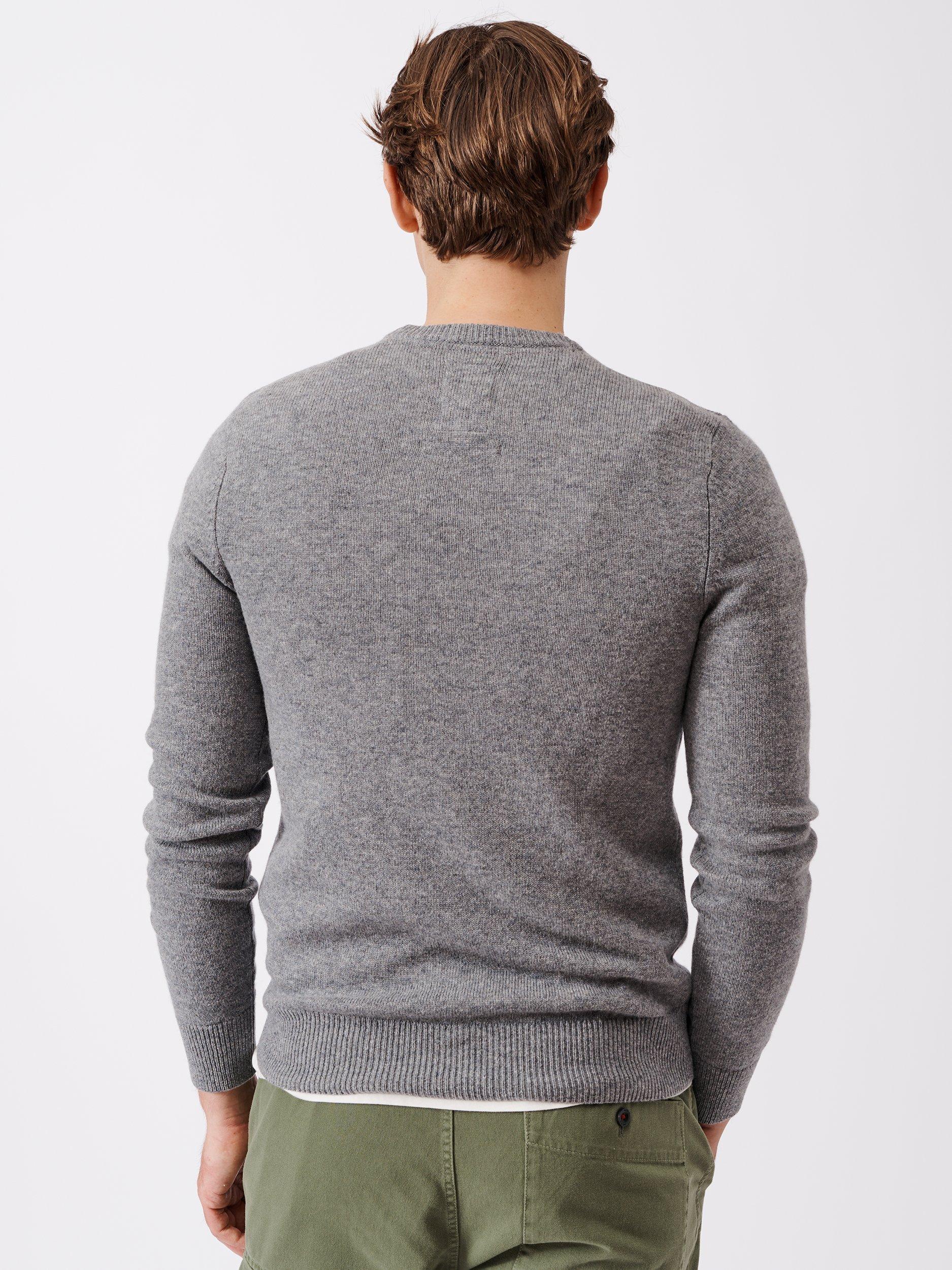 Aubin Westbourne Merino Wool Jumper, Grey Marl, S