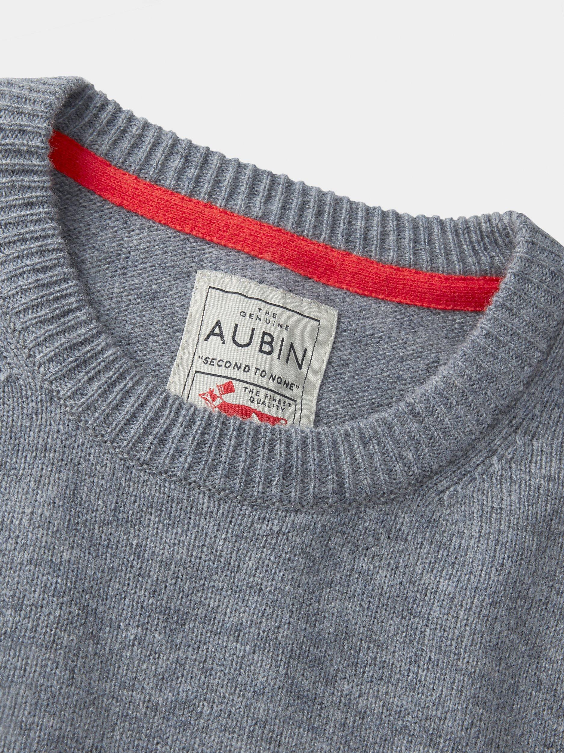 Aubin Westbourne Merino Wool Jumper, Grey Marl, S