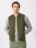 Aubin Anwick Diamond Quilted Gilet, Khaki