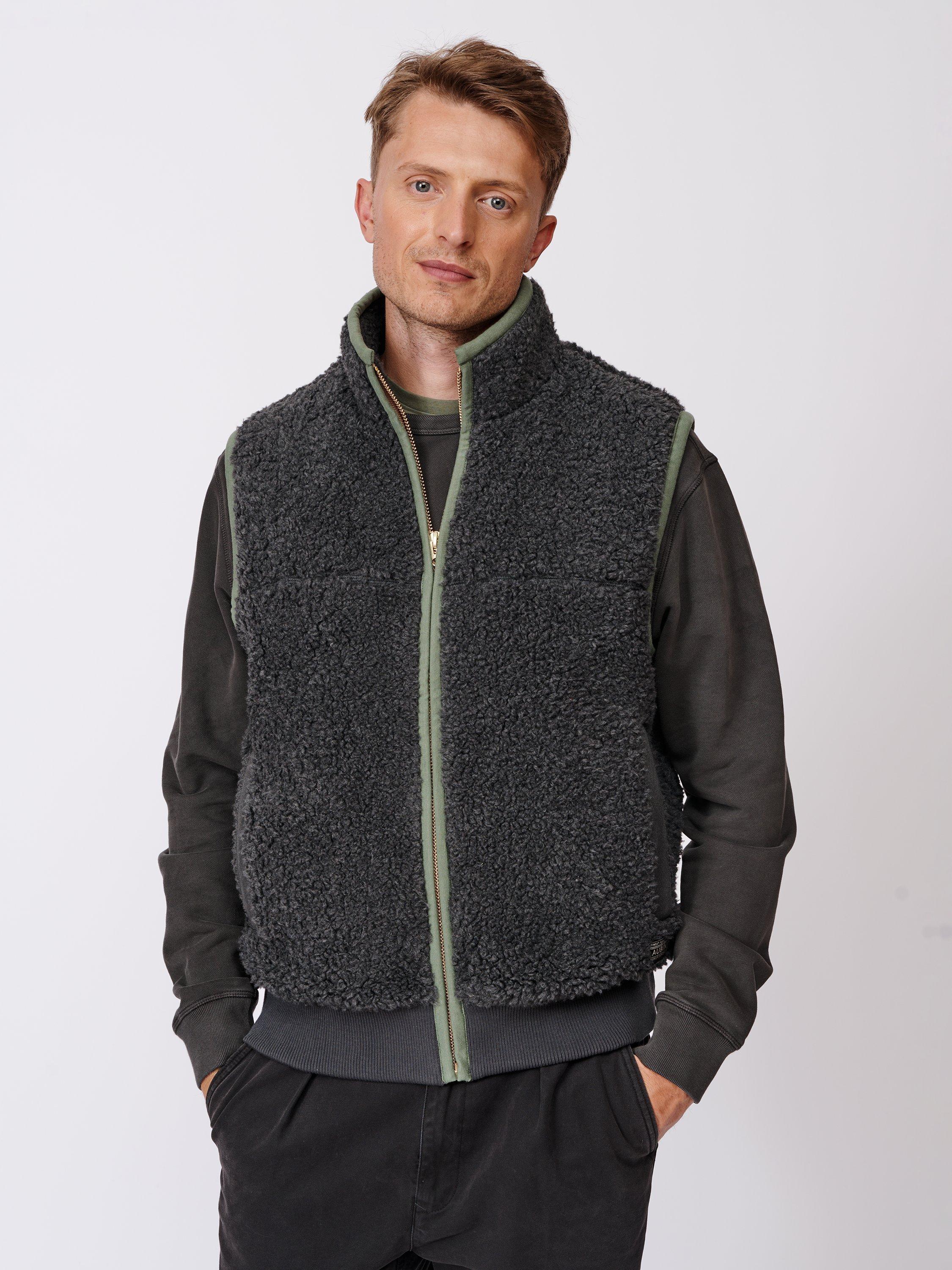 Aubin Hanworth Wool Blend Gilet, Charcoal