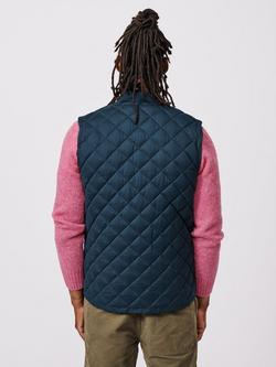 Aubin Anwick Diamond Quilted Gilet - view 2, Navy