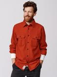 Aubin Lyaghts Wool Overshirt, Aubin Red