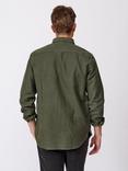 Aubin Stubton Moleskin Overshirt, Forest Green