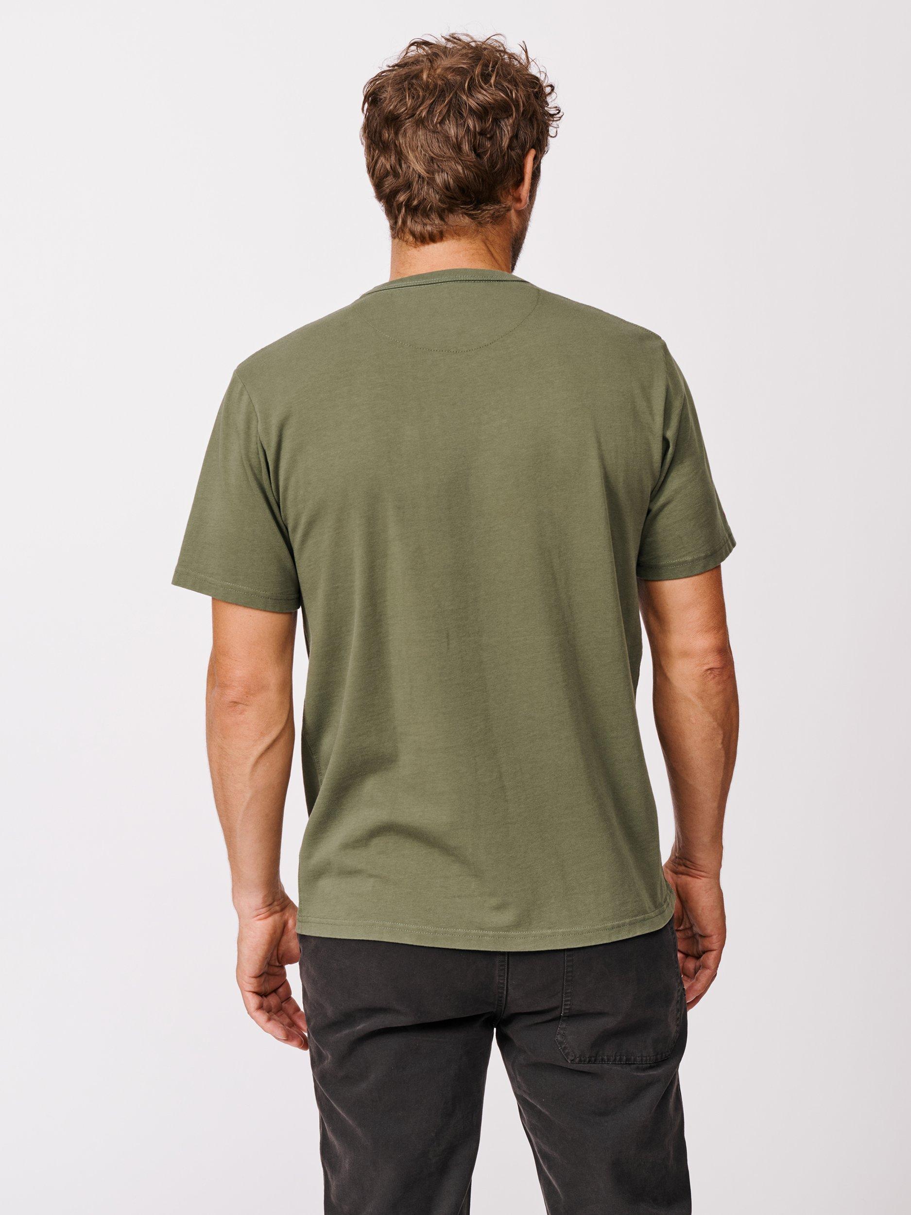 Product image 2 of 6, which shows Aubin Newburgh Relaxed T-Shirt, Khaki, S