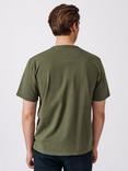 Aubin Newburgh Relaxed Pocket T-Shirt, Khaki