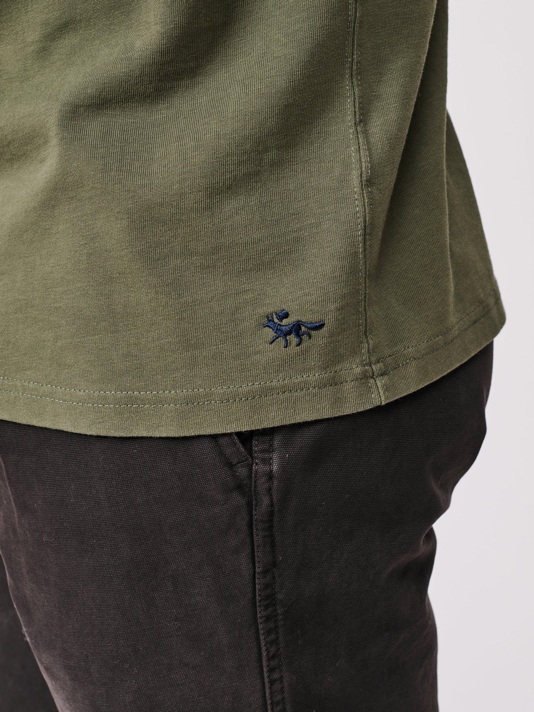 Product image 5 of 6, which shows Aubin Newburgh Relaxed T-Shirt, Khaki, S