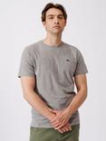 Aubin Logo Cotton T-shirt, Grey Marl