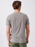 Aubin Logo Cotton T-shirt, Grey Marl