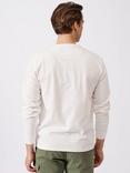 Aubin George Long Sleeve T-Shirt, Chalk White