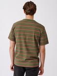 Aubin Santon Relaxed Cotton T-Shirt, Olive/Multi