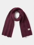 Aubin Haconby Wool Scarf, Damson