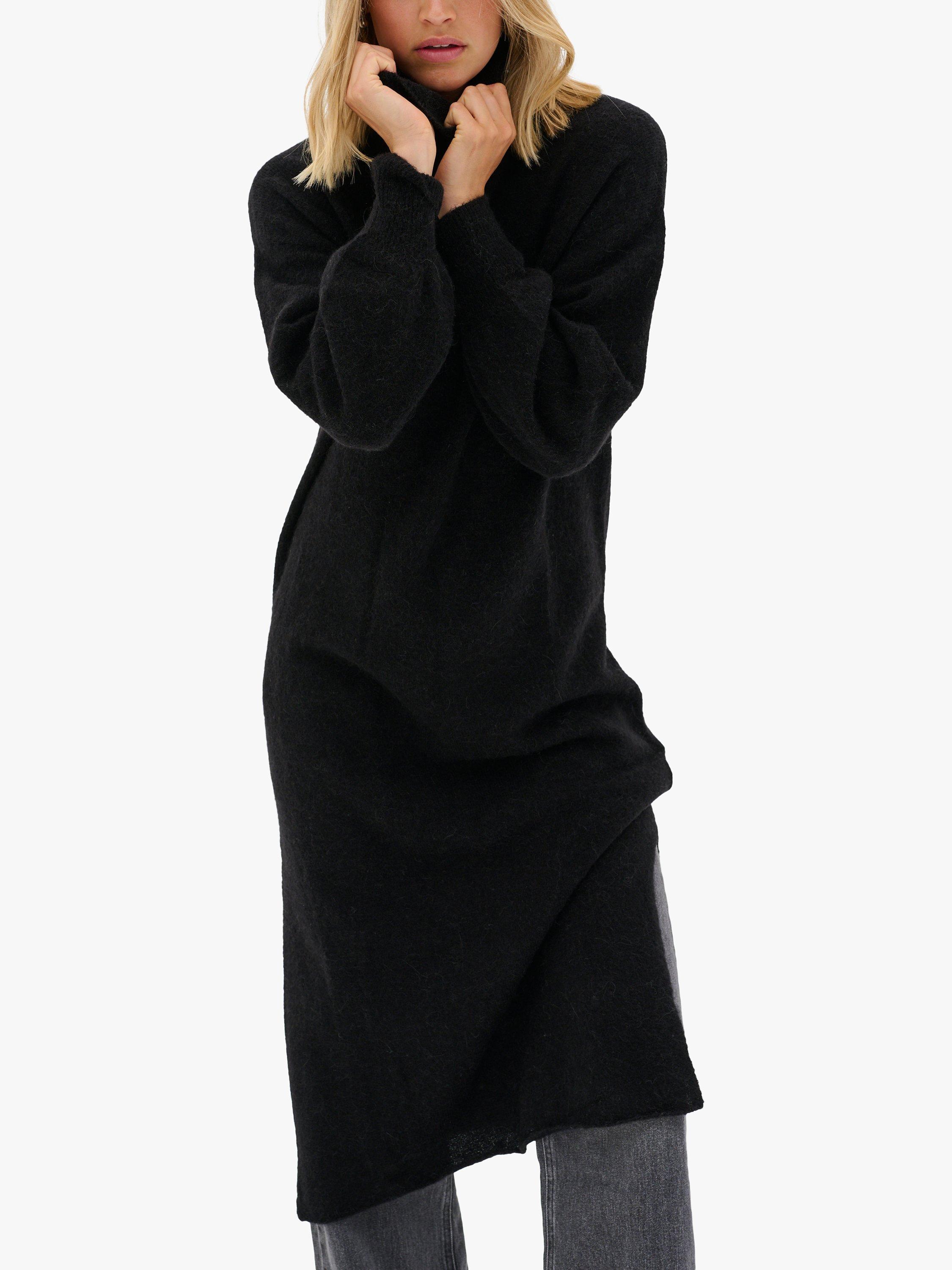Product image 1 of 4, which shows MY ESSENTIAL WARDROBE Tammie Wool Blend Jumper Dress, Black, S