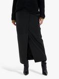 MY ESSENTIAL WARDROBE Gitta Wrap Leather Skirt, Black