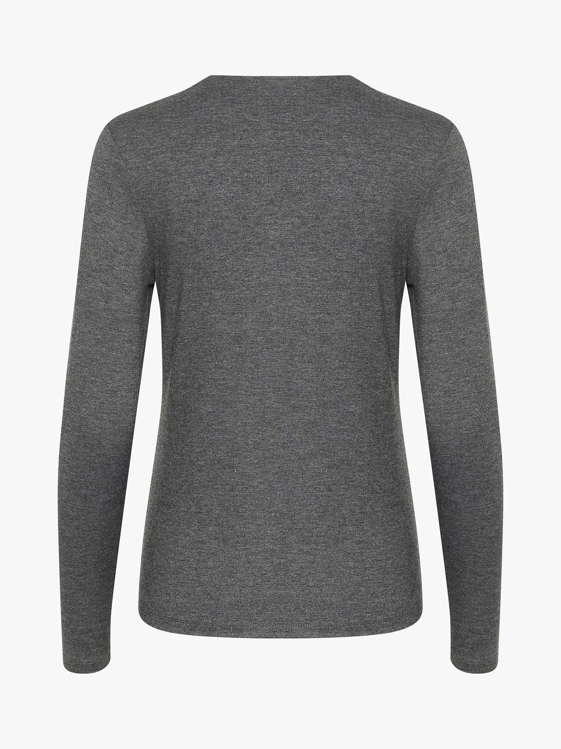 Product image 5 of 5, which shows MY ESSENTIAL WARDROBE Vigga Knot Detail Top, Dark Grey, XS