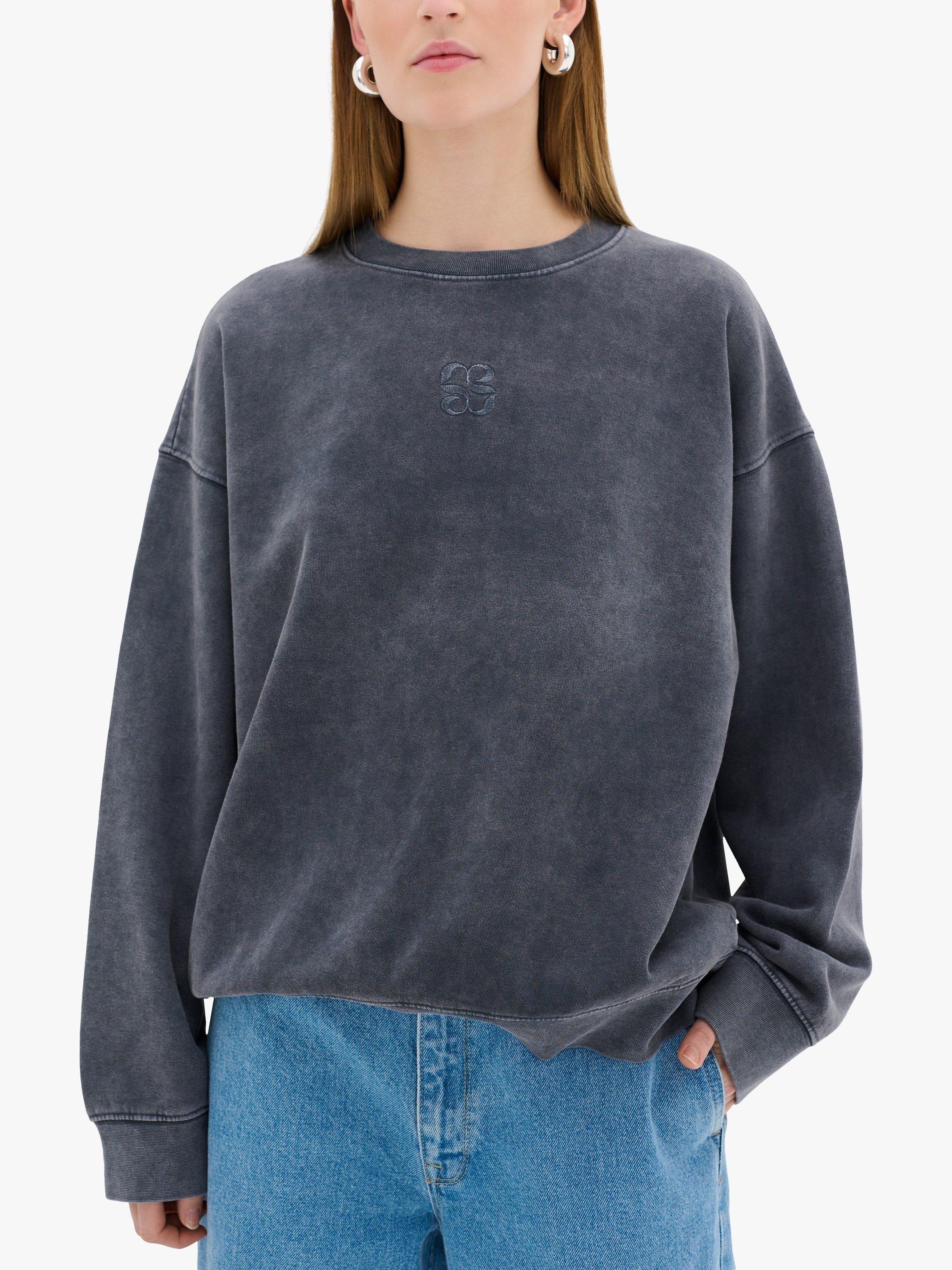 Product image 1 of 5, which shows MY ESSENTIAL WARDROBE Diego Sweatshirt, Dark Grey Wash, L
