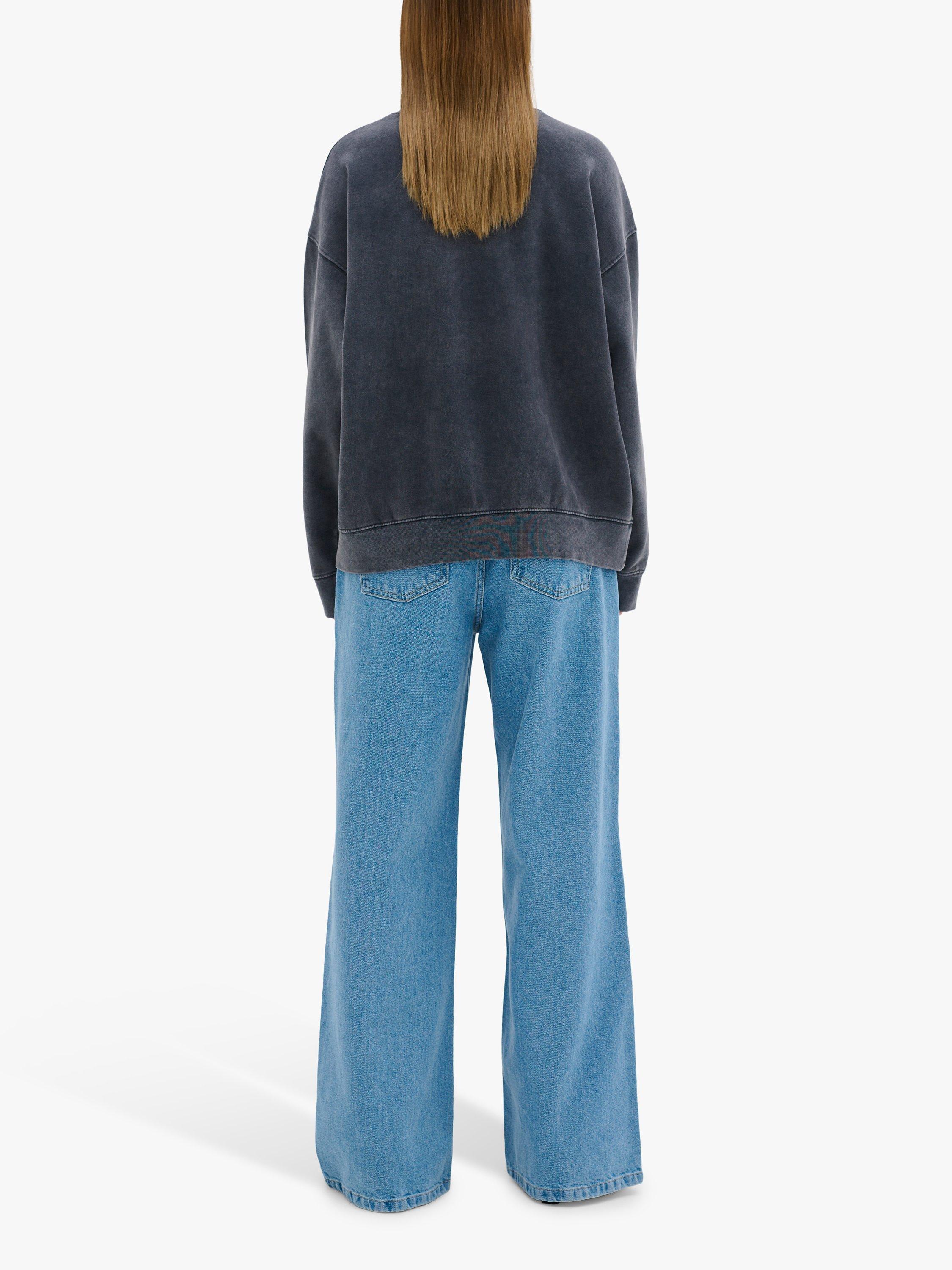 Product image 2 of 5, which shows MY ESSENTIAL WARDROBE Diego Sweatshirt, Dark Grey Wash, L