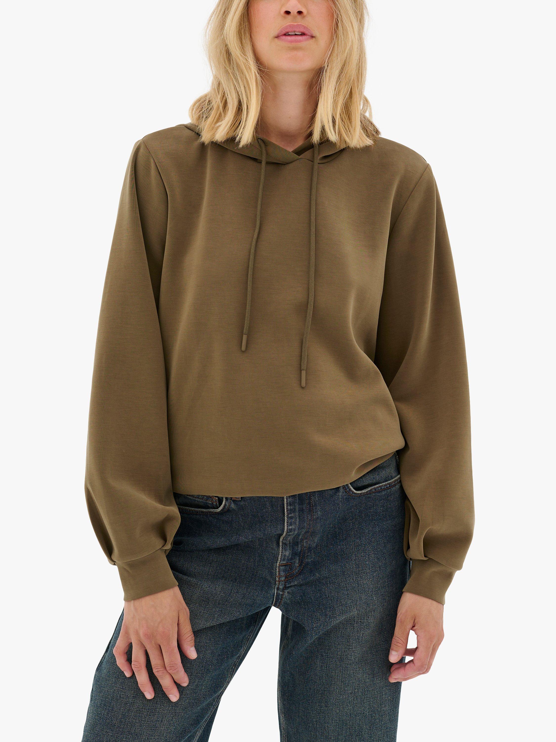 Product image 1 of 5, which shows MY ESSENTIAL WARDROBE Elle Hoodie, Military Olive, XL