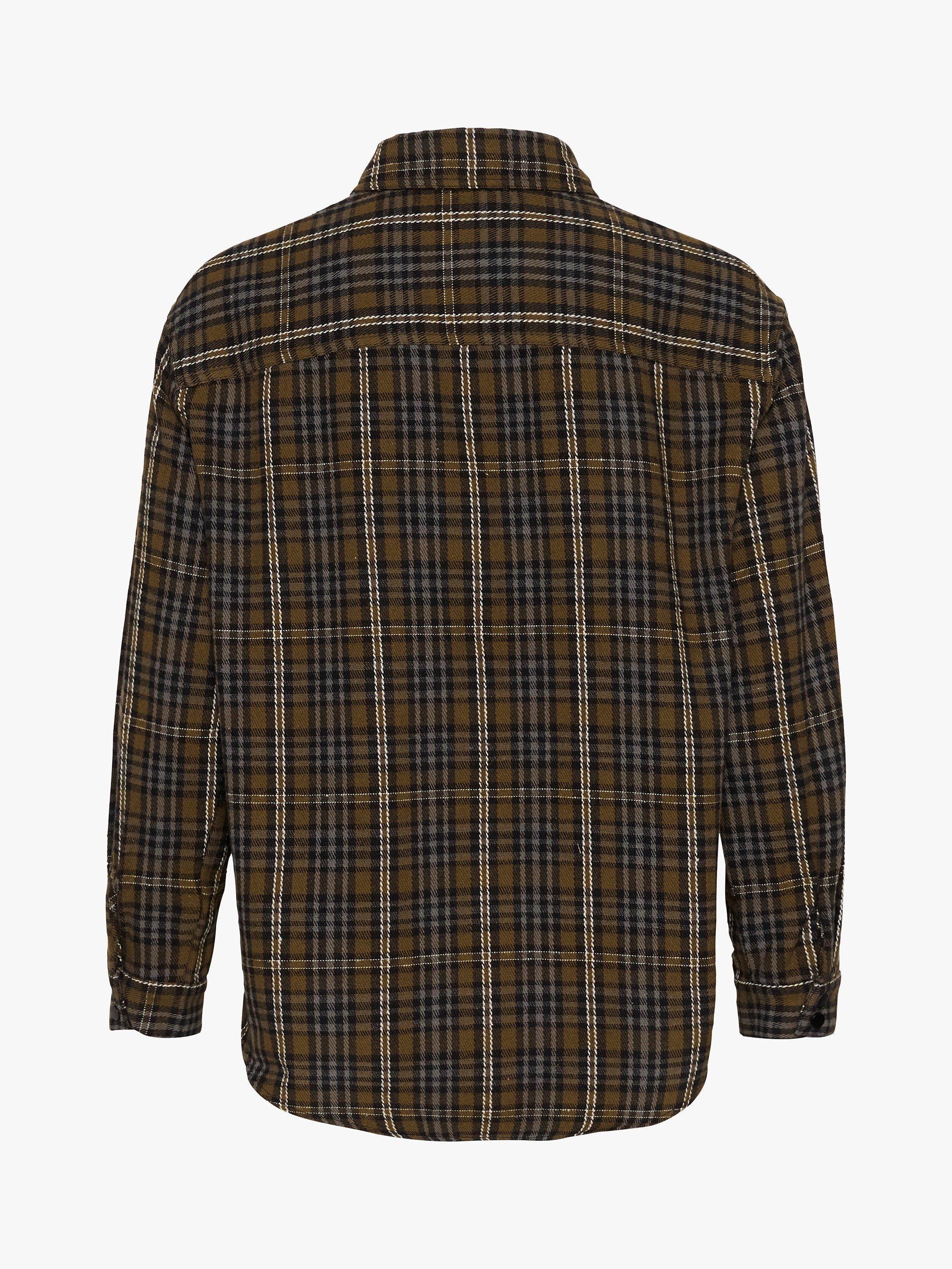 Product image 5 of 5, which shows MY ESSENTIAL WARDROBE Jean Check Shirt, Military Olive, 8