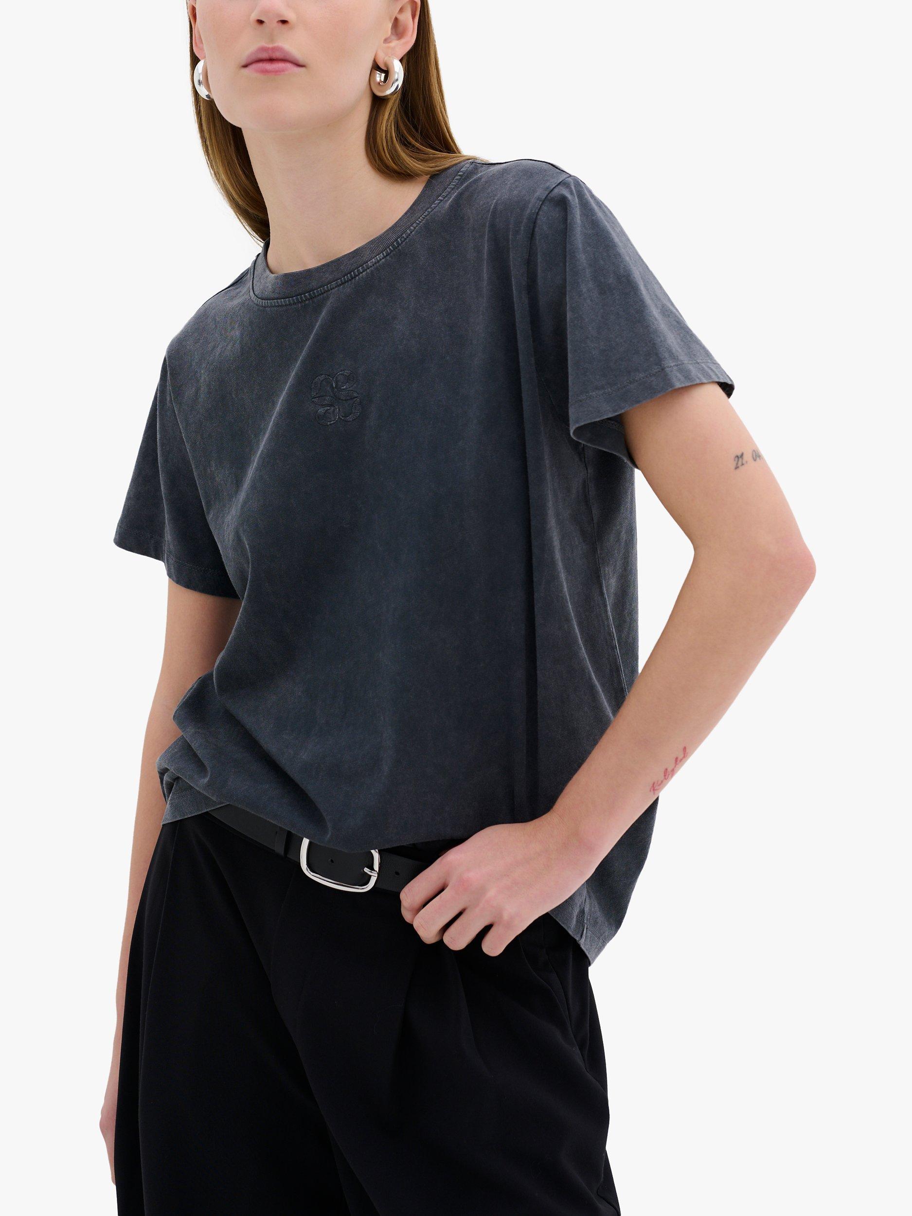 Product image 1 of 5, which shows MY ESSENTIAL WARDROBE Seattle T-Shirt, Dark Grey, S