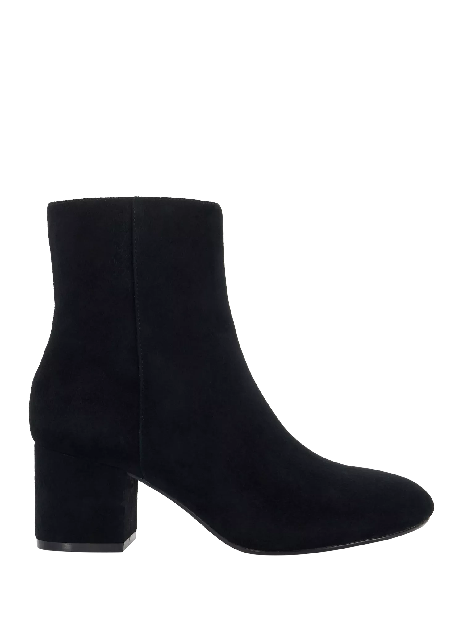 Dune Ottack 2 Suede Side Zip Block Heel Ankle Boots