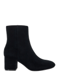 Dune London Ottack 2 Suede Side Zip Block Heel Ankle Boots