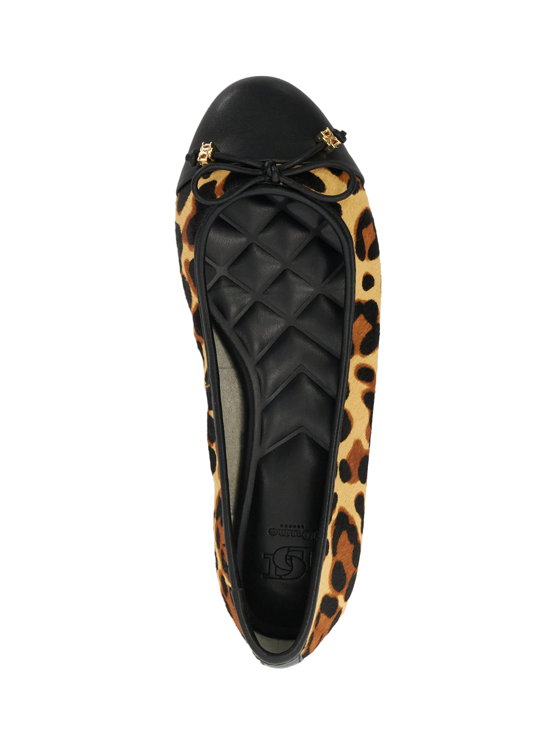 Dune leopard print ballet pumps hotsell