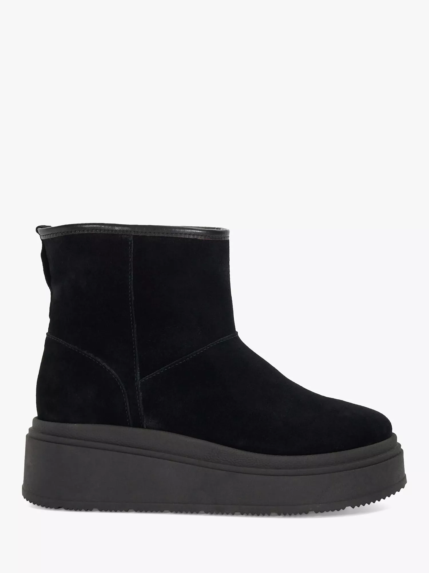 Dune Podsey Suede Ankle Boots Black