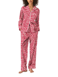 myza Viva Oasis GOTS Organic Cotton Long Sleeve Pyjama Set, Red