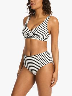 Sea Level Amalfi High Waist Bikini Bottoms, Black/White - view 2, Black/White