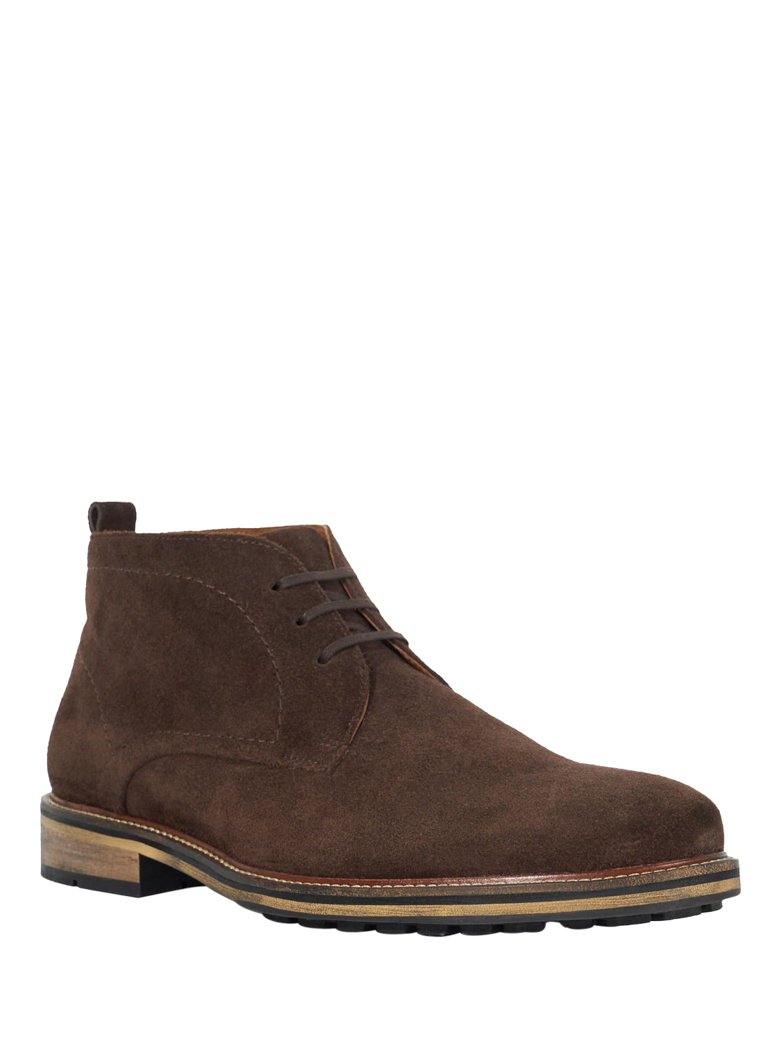 Dune Charleys Suede Chukka Boots Brown Suede