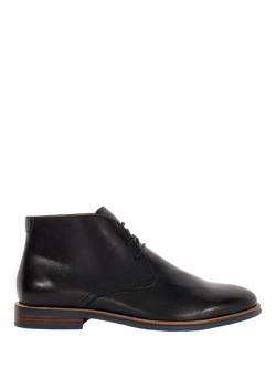 Dune London Millers Comfort Sole Leather Chukka Boots, Black