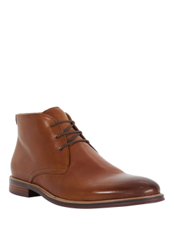 Dune London Millers Comfort Sole Leather Chukka Boots - view 2, Tan
