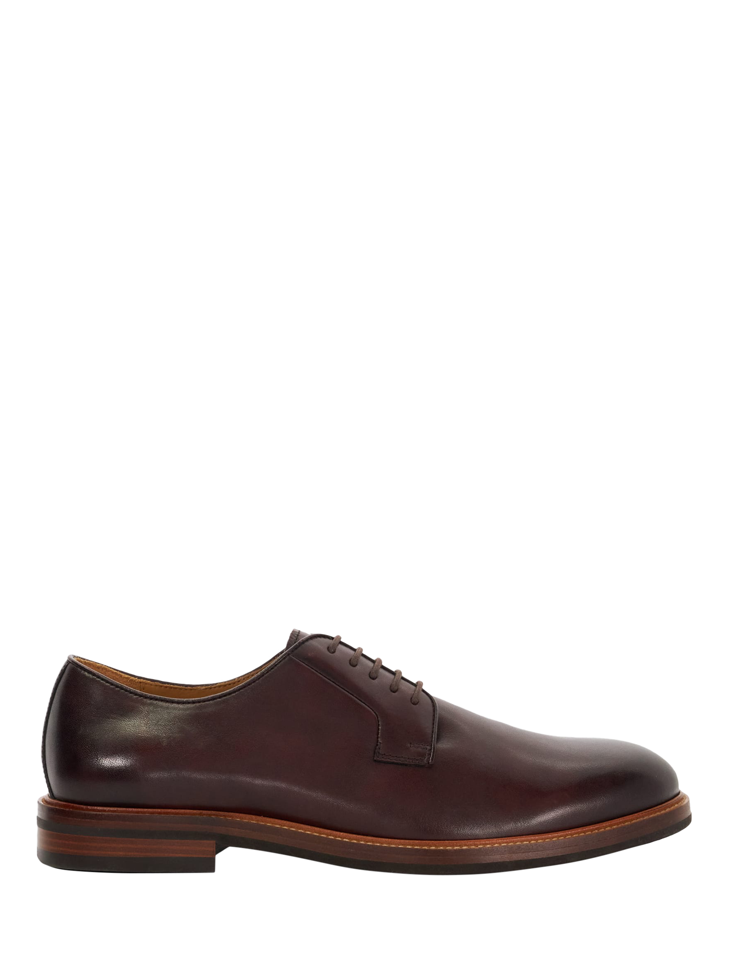 Product image 1 of 6, which shows Dune London Savoye Leather Oxford Shoes, Bordo-leather, 7
