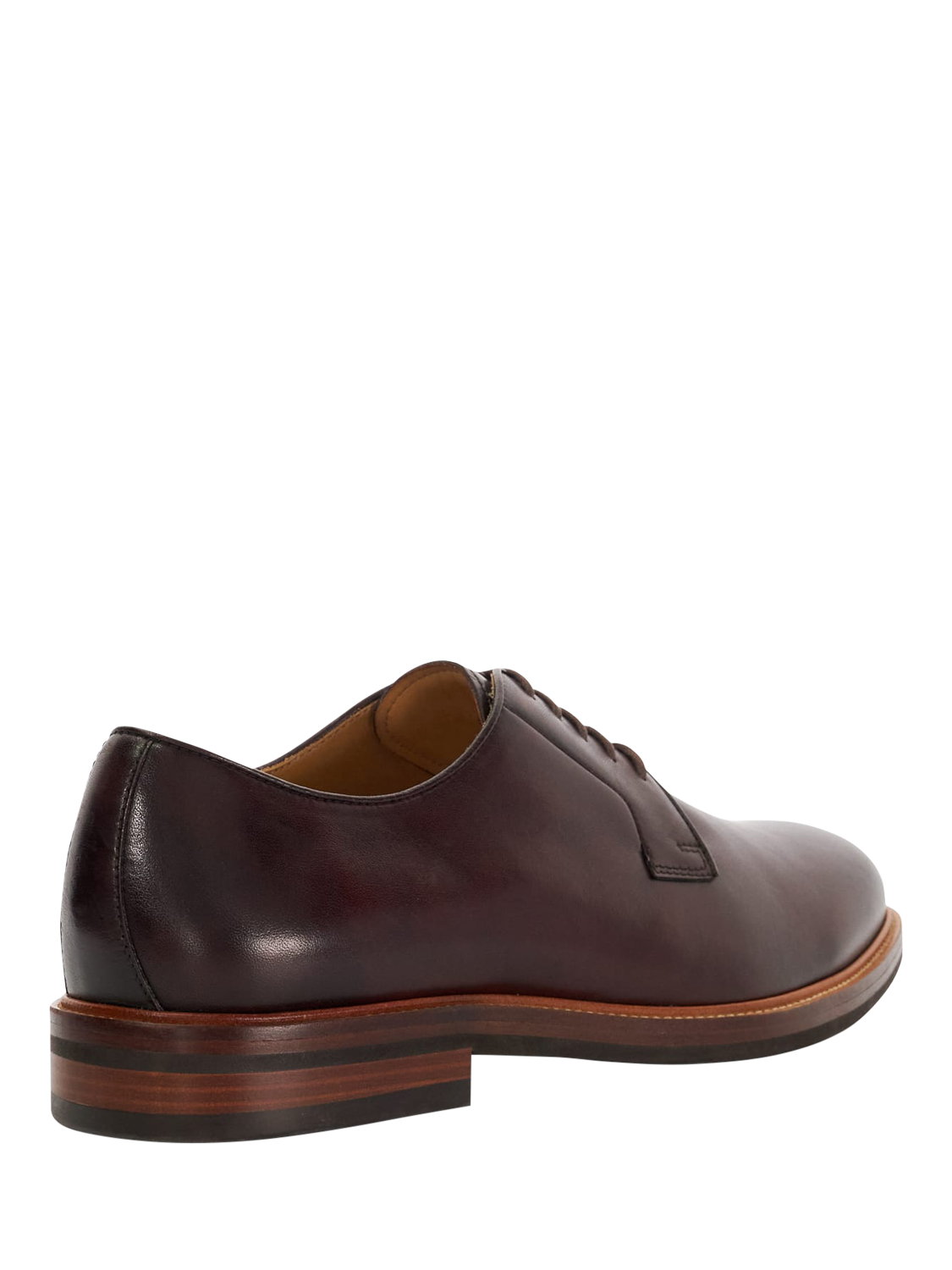 Product image 3 of 6, which shows Dune London Savoye Leather Oxford Shoes, Bordo-leather, 7