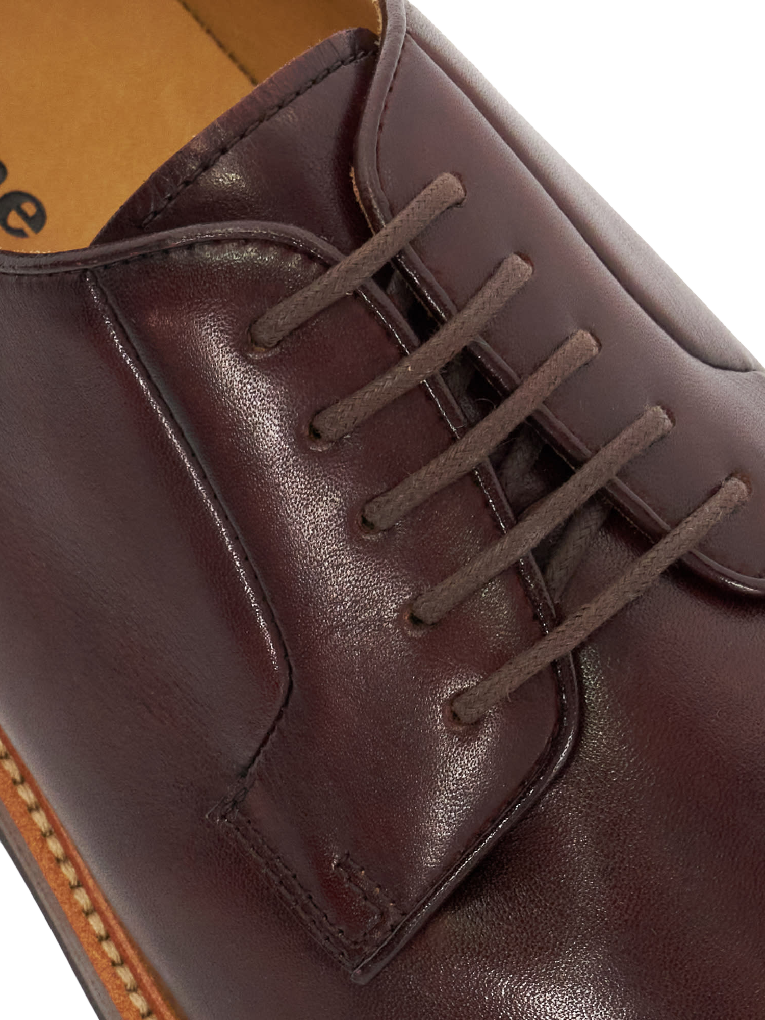 Product image 5 of 6, which shows Dune London Savoye Leather Oxford Shoes, Bordo-leather, 7