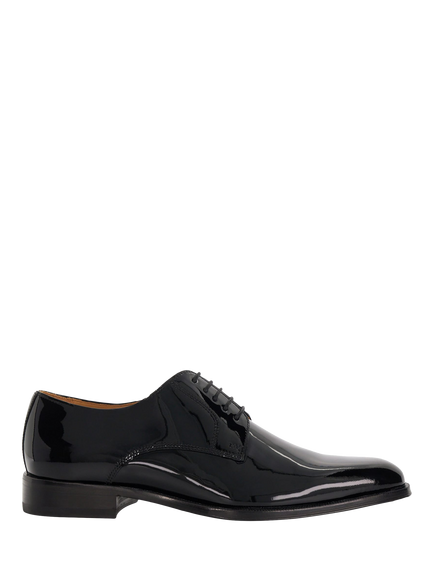Dune London Salisbury Premium Leather Sole Derby Shoes, Patent Black