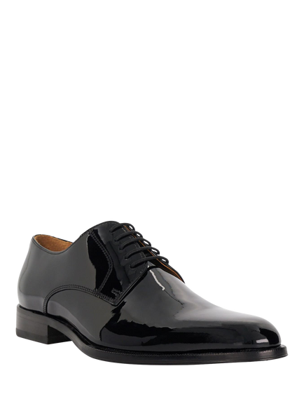 Dune London Salisbury Premium Leather Sole Derby Shoes - view 2, Patent Black