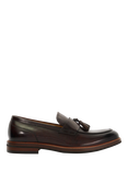 Dune Shaw Leather Tassel Loafers, Brown-leather