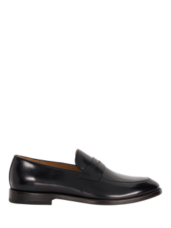 Dune London Surrey Premium Leather Sole Penny Loafers, Black